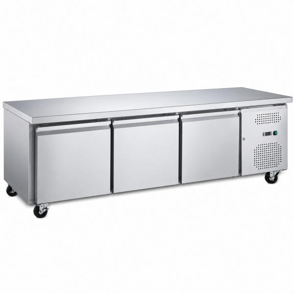 Ammattimainen matala jäähdytetty tiski / Chef Base 3 ovea 1795x700x650mm | Adexa BASE31