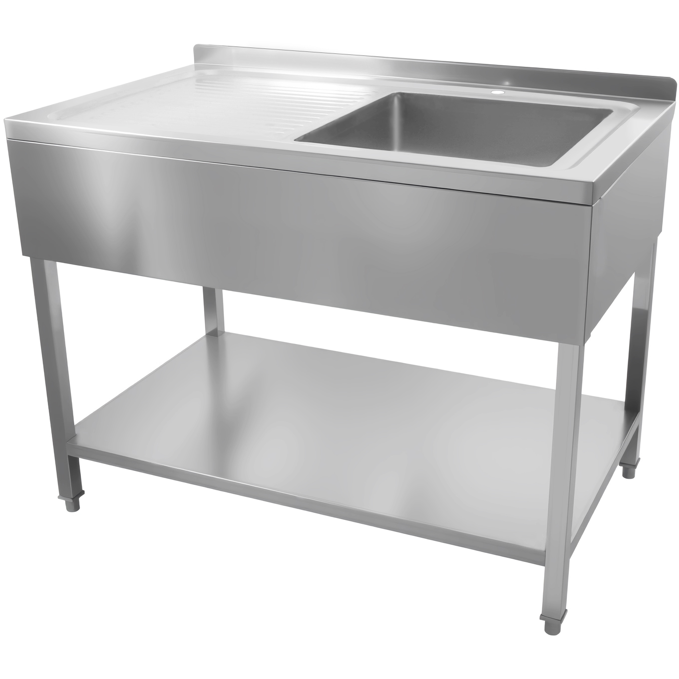 Ammattimainen allas ruostumatonta terästä 1000x600x900mm 1 kuppi oikealla roiskesuoja | Adexa DSA60100R Ammattimainen allas ruostumatonta terästä 1000x600x900mm 1 kuppi oikealla roiskesuoja | Adexa DSA60100R - Image 1