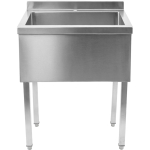 Ammattikeittiön allas ruostumatonta terästä 600x700x900mm 1 altaalla roiskesuoja | Adexa DSA7060 - Image 2