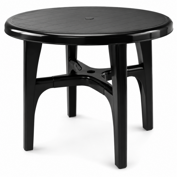 Pyöreä terassipöytä 3 jalkaa, tummanharmaa Ø920x720 mm | | Adexa XDT320