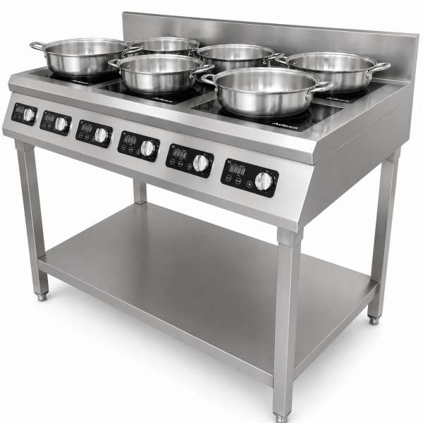 Ammattimainen induktioliesi lattiamalli 6 x 3,5 kW | Adexa CX160A