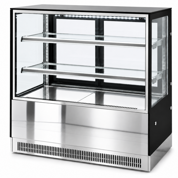 Kakkutiski 1000x700x1200mm 2 hyllyä Peilietu LED | Adexa GN1000RF2
