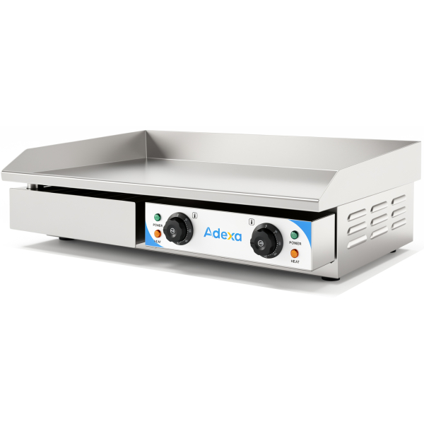 Ammattilaispaistolevy sileä 730x470x240mm 4,4kW sähköinen | Adexa IWG820