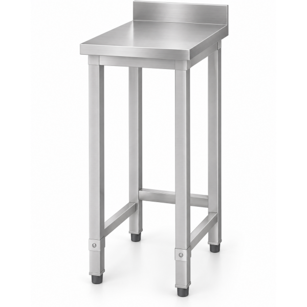 Kaupallinen työtaso Ruostumaton teräs Ei alahyllyä Ylätaso 300x700x965 mm | Adexa DW3070