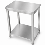 Premium kaupallinen työpöytä ruostumatonta terästä Alahylly 800x700x900mm | Adexa DWT8070WO