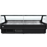 Palvelutiski musta etuosa Suora lasi Leveys 2580mm | Adexa KSCP2609SCD - Image 2