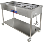 Bain-marie jalustalla pyörillä 4xGN1/1 | Adexa PFT15070