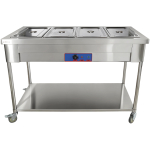 Bain-marie jalustalla pyörillä 4xGN1/1 | Adexa PFT15070 - Image 2