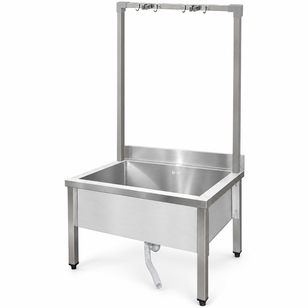 Kaupallinen ruostumattoman teräksen moppiallas korkealla telineellä ja 2-in-1 moppipidikkeellä 800x600x1000mm | Adexa SMSJYHR8060 Kaupallinen ruostumattoman teräksen moppiallas korkealla telineellä ja 2-in-1 moppipidikkeellä 800x600x1000mm | Adexa SMSJYHR8060 - Image 1